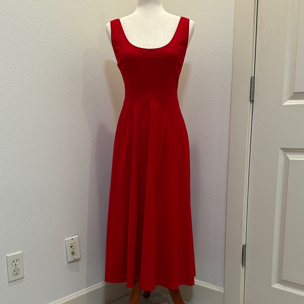 Banana Republic Elegant Red Sleeveless Dress